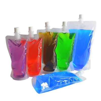 Suyu Soslu Şampuan İçin Yeniden Kullanılabilir Kapatılabilir Plastik İçecek Torbaları