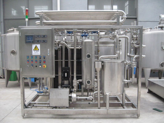 1000L PLC'li Pastörizasyon Makinesi Süt / Yoğurt / Meyve Suyu İşleme Hattı SUS304/316