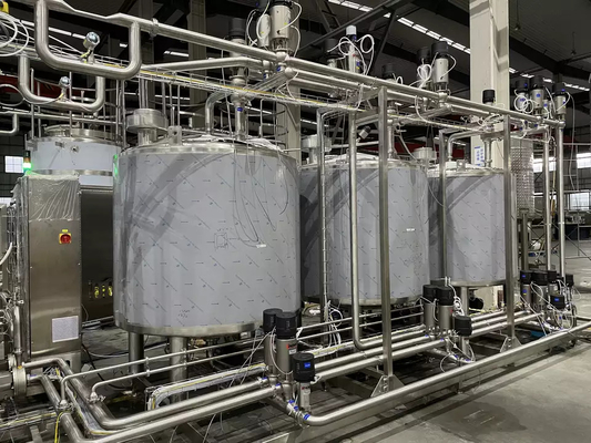 Yüksek Maliyet Performansı Özel Aromalı Süt Üretim Tesisi Tam Muz/Vanilya Süt İşleme Hatı PLC ile Süt Makinesi