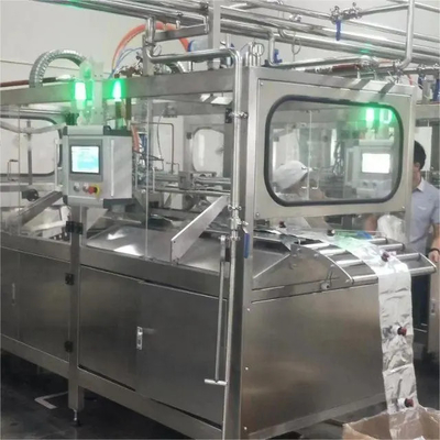 Tam Otomatik BIB Kutusu Çantada Alüminyum Folyo Çantası Meyve Pulpası Pastası Marmelatı Sütü İçin Aseptik Doldurma Makinesi