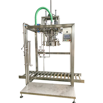 SUS304/316 Tek başlı veya çift başlı aseptik dolgu makinesi 1-220L aseptik poşet yağı/yoğurt/sosu dolgu makinesi için PLC ile