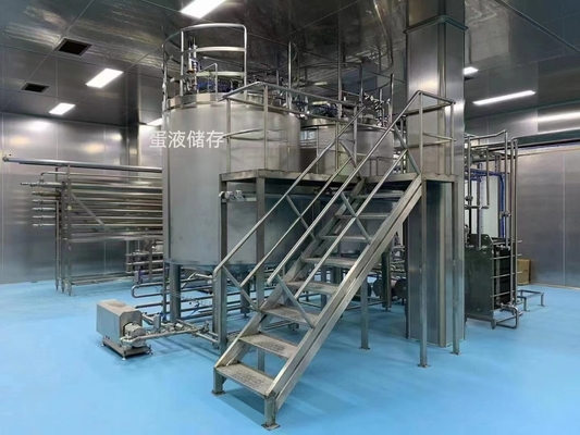 500-30000L / H Özel Yumurta İşleme hattı Tam Yumurta Üretim Tesisi Yumurta Sıvı Makinesi PLC ile