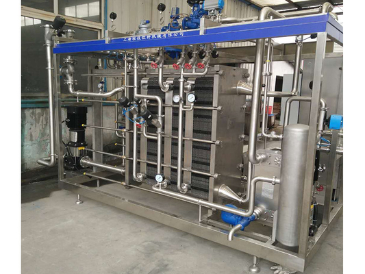 0.5-20t / h Zencefil / Salata / Kale İşleme Hatı Pasterizasyon Makinesi için Özel Pasterizer PLC ile SUS304 / 316