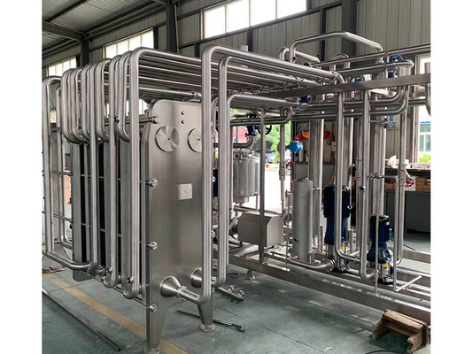 0.5-20t / h Zencefil / Salata / Kale İşleme Hatı Pasterizasyon Makinesi için Özel Pasterizer PLC ile SUS304 / 316