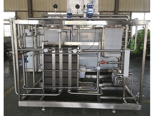 0.5-20t / h Zencefil / Salata / Kale İşleme Hatı Pasterizasyon Makinesi için Özel Pasterizer PLC ile SUS304 / 316