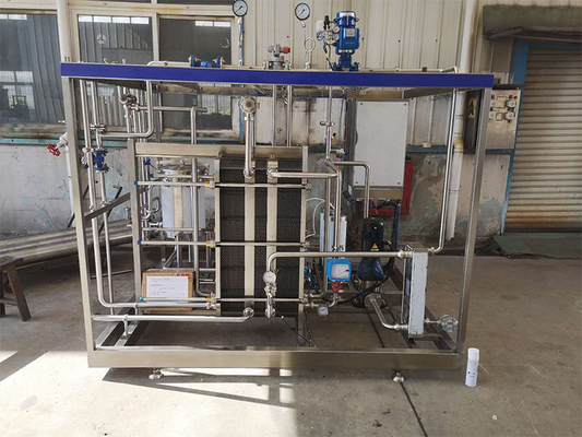 PLC SUS304 / 316 ile özel 0.5-20T / H Portakal / Elma / Hindistan cevizi İşleme Hatı Pasteurizasyon Makinesi için Pasteurizer