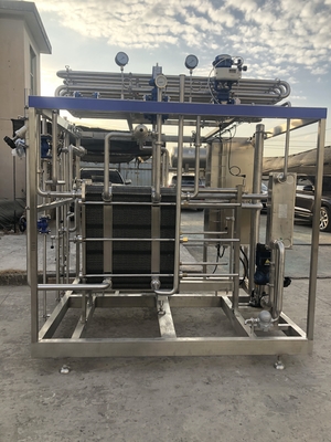 Süt/Fruit Jucie/Sauce İşleme hattı için Yüksek Kapasiteli 0.5-20L/H Pasterizer Tam Otomatik veya Yarım Otomatik PLC ile Pasterizasyon Makinesi