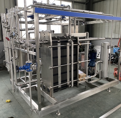 Süt/Fruit Jucie/Sauce İşleme hattı için Yüksek Kapasiteli 0.5-20L/H Pasterizer Tam Otomatik veya Yarım Otomatik PLC ile Pasterizasyon Makinesi