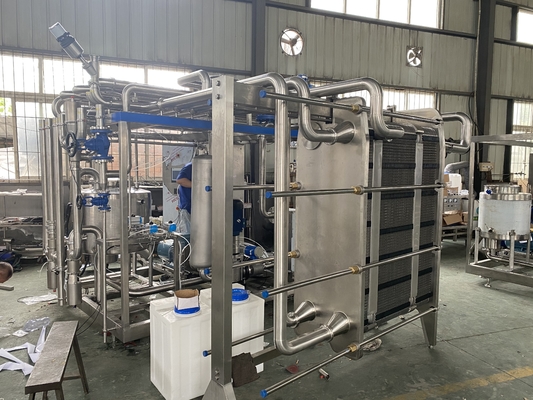 Süt/Fruit Jucie/Sauce İşleme hattı için Yüksek Kapasiteli 0.5-20L/H Pasterizer Tam Otomatik veya Yarım Otomatik PLC ile Pasterizasyon Makinesi