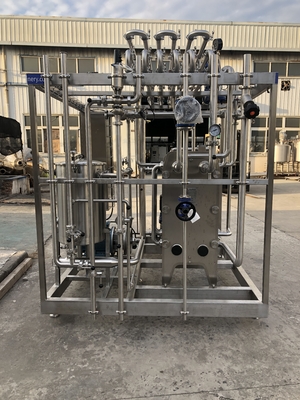 Süt/Fruit Jucie/Sauce İşleme hattı için Yüksek Kapasiteli 0.5-20L/H Pasterizer Tam Otomatik veya Yarım Otomatik PLC ile Pasterizasyon Makinesi
