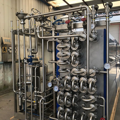 Süt ve İçecekler Endüstrisi için Tam Otomatik UHT Sterilizasyon Makinesi PLC ile Yeni UHT Sterilizer SUS304/316