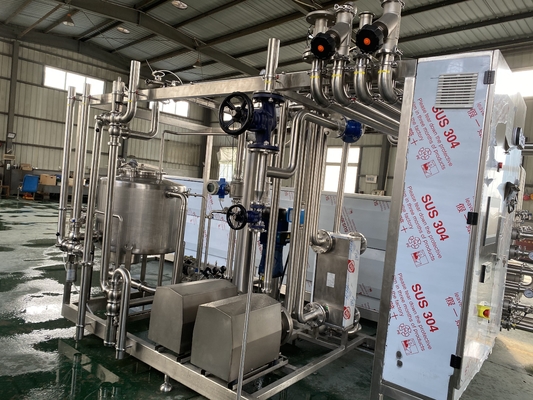 Meyve ve sebze işleme hattı için özel 500-20000L/H UHT Sterilizer