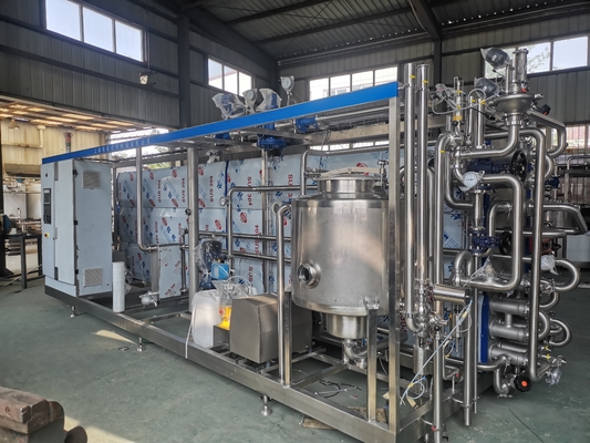 Gelişmiş Teknoloji Özel 0.5-20T/H UHT Sterilizasyon Makinesi Portakal/Elma/Mango Suyu İşleme Hatı için Yeni PLC'li UHT Sterilizasyon Makinesi