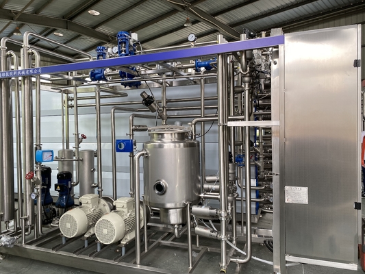 Gelişmiş Teknoloji Özel 0.5-20T/H UHT Sterilizasyon Makinesi Portakal/Elma/Mango Suyu İşleme Hatı için Yeni PLC'li UHT Sterilizasyon Makinesi