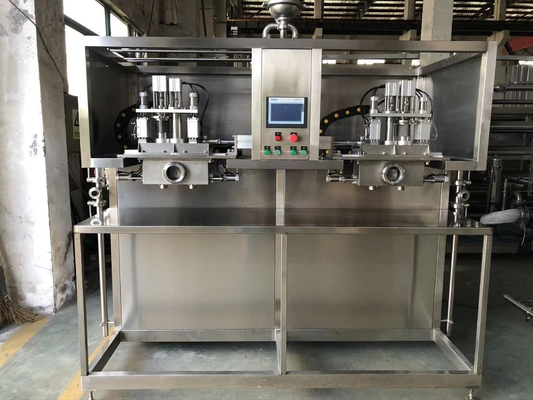 SUS304/316 Otomatik Asptik BIB Doldurucu 2L / 10L / 20L Çanta İçinde Kutu Süt / Yağ / Hindistan cevizi suyu için PLC ile doldurma makinesi