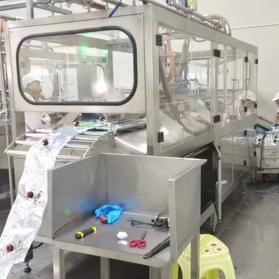 Tam otomatik aseptik BIB doldurma makinesi 1-25L kutu içindeki sürekli poşet için PLC ile turuncu / mango / ananas suyu dolgu makinesi