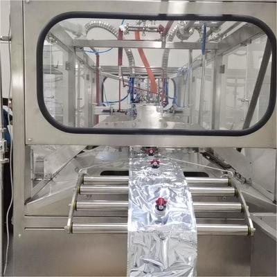 Yüksek maliyetli performanslı tam otomatik aseptik BIB dolgu makinesi 1-25L kutu içindeki sürekli poşet hindistancevizi sütü dolgu makinesi için