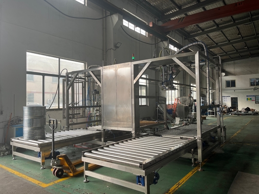 Çift Başlı Doldurucu Özel 20-1000l Bid Bag In Drum Asptik Doldurma Makinesi Ton Kutusu Doldurma Makinesi Plc Sus304/316 ile