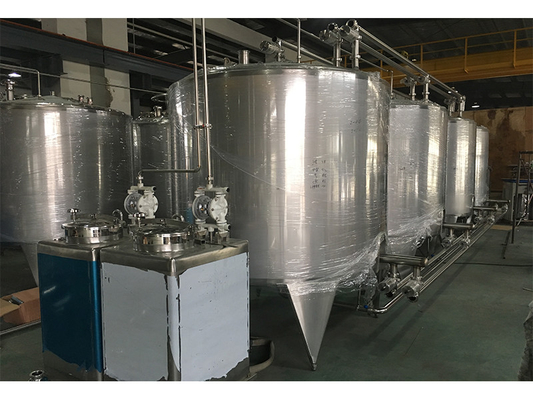 Yüksek Kaliteli Özel CIP Sistemi Meyve İşleme Hatı Yerinde Temiz Makine SUS304/316 PLC ile